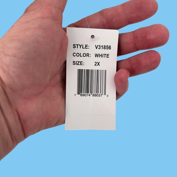 NWT RONNI NICOLE WHITE OPEN FRONT PLEATED LIGHTWEIGHT CARDIGAN SWEATER - 2X - Picture 4 of 9